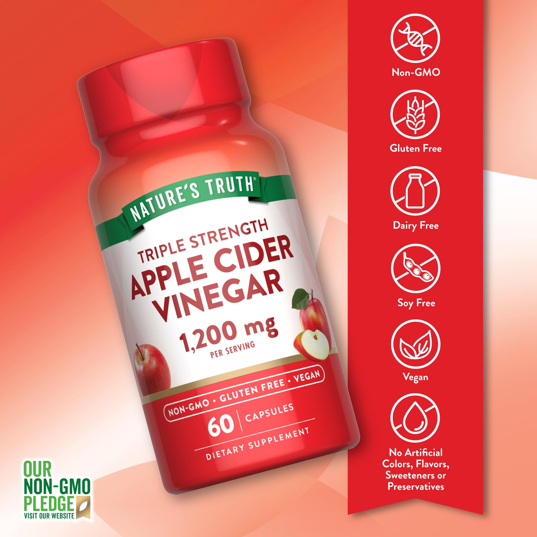 Nature's Truth, 60 pilules véganes faciles à avaler pour routine simple.