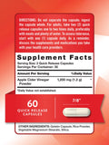 Nature's Truth capsules vinaigre de pomme 1200mg, faciles à avaler pour la vie active.