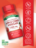 Nature's Truth vinaigre de cidre en capsules 1200mg, étiquette claire.