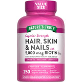 Nature's Truth gelules liquides Cheveux, Peau et Ongles, soutien beauté quotidien