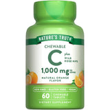 Nature's Truth chews: vitamin C with rose hips tablet for daily wellness.
