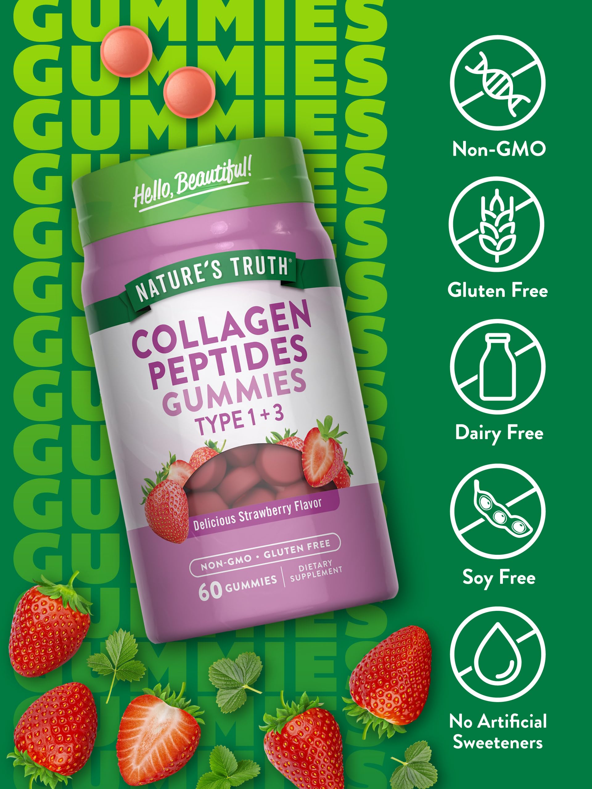 Nature's Truth gommes sans OGM et sans gluten, choix diététique sûr
