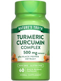 Nature's Truth Curcumine de Curcuma avec Extrait de Poivre Noir, capsules faciles à avaler.