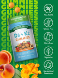 Gomme végétarienne Nature's Truth D3 + K2, sans gélatine