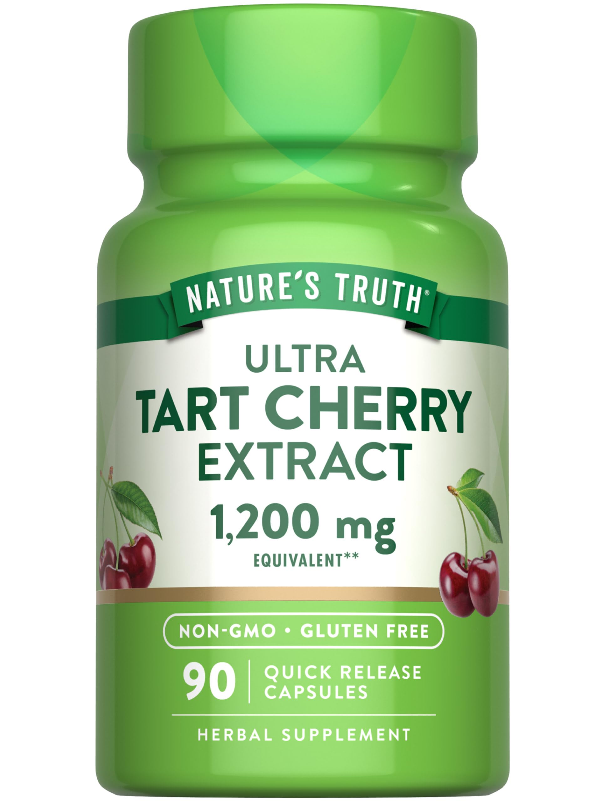 Nature’s Truth Extrait cerise aigre, capsules, bouteille pratique pour votre routine quotidienne.