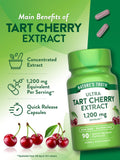 Nature’s Truth Extrait cerise aigre, capsules, dosage équivalent 1200 mg par portion.
