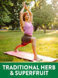 Nature’s Truth Extrait cerise aigre, capsules, emballage clair et informatif.