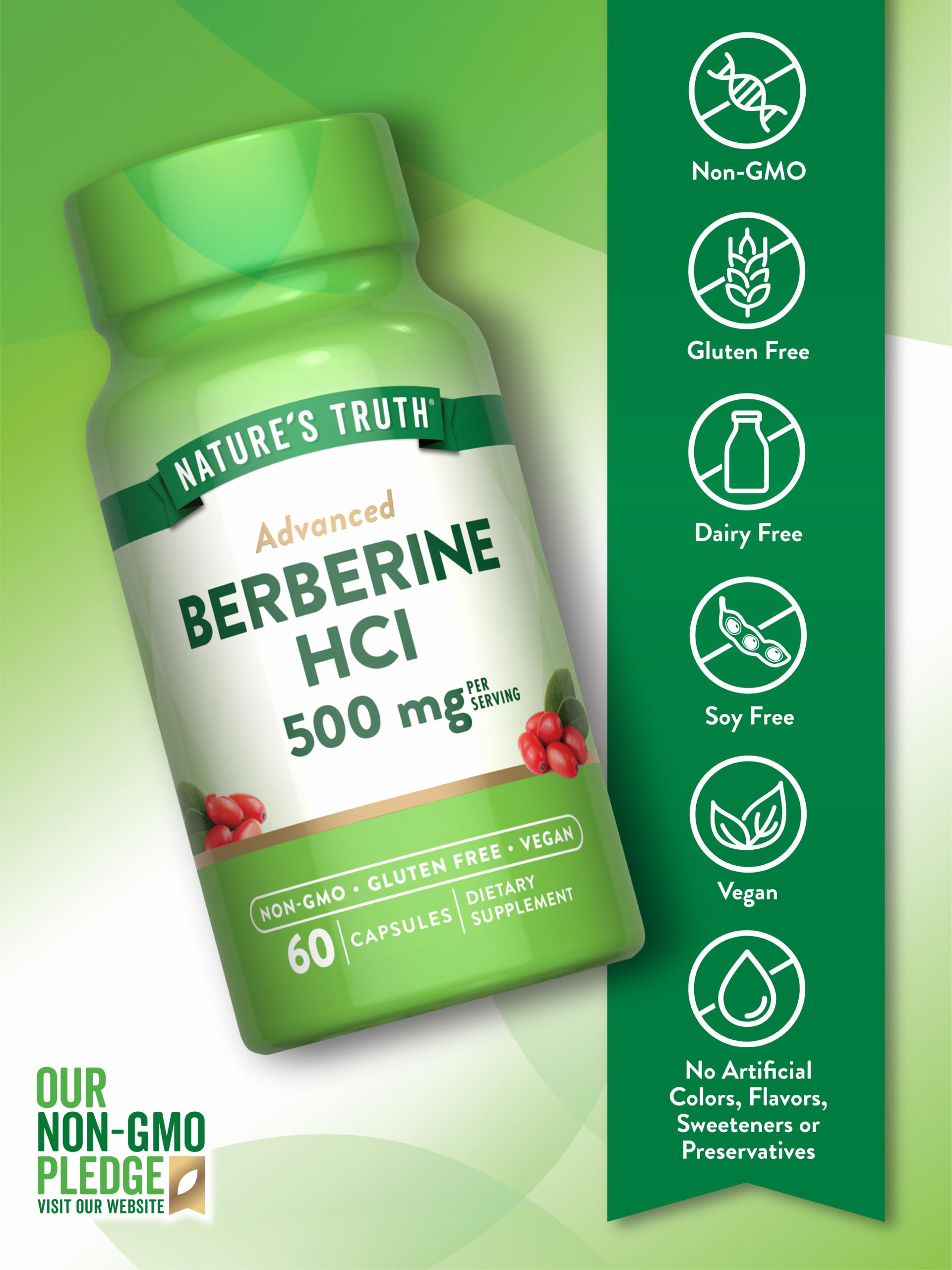 Extrait d'épine-vinette Nature's Truth pour Berberine HCl