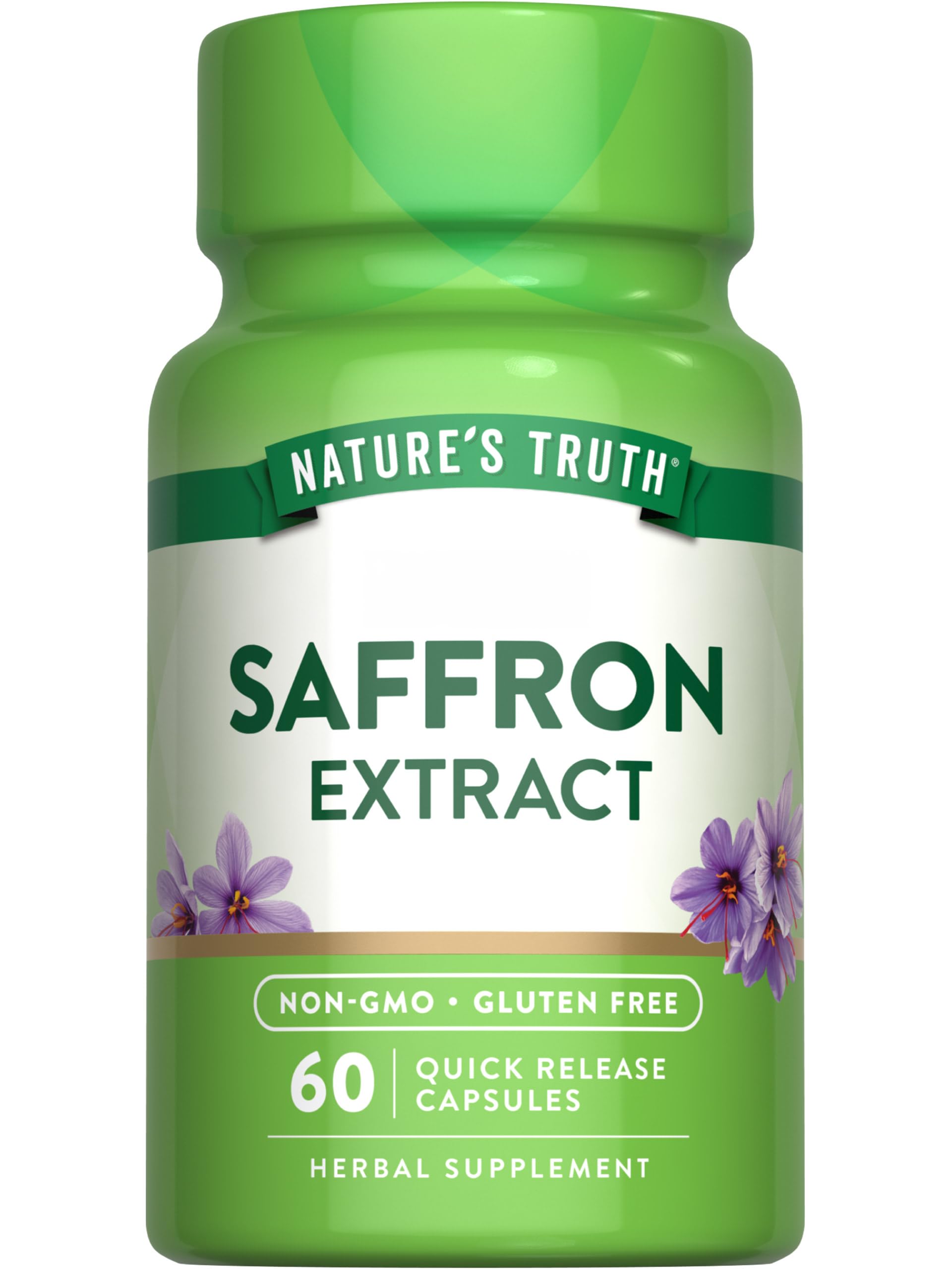 Nature's Truth extrait safran en capsules concentrées pour une utilisation quotidienne