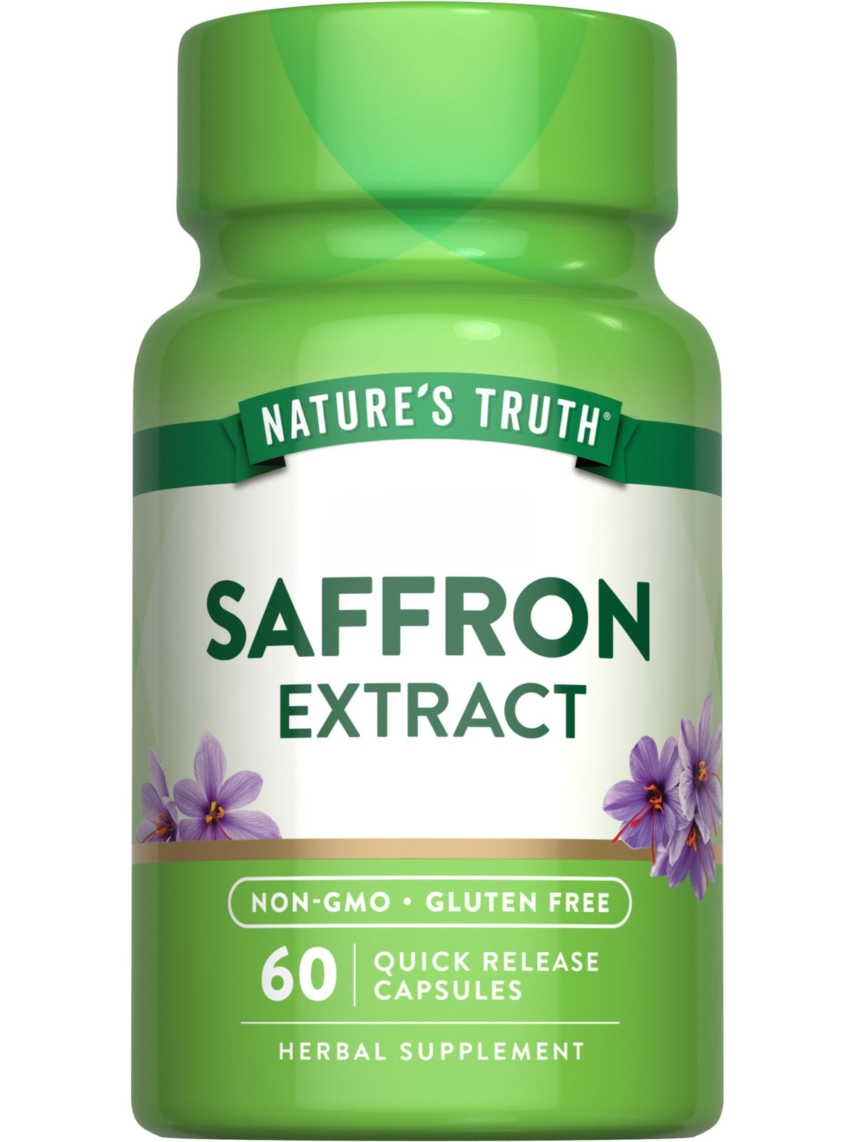 Nature's Truth extrait safran en capsules concentrées pour une utilisation quotidienne