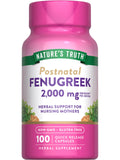 Nature's Truth fenugrec gélules dans une bouteille, pratique pour la routine quotidienne.