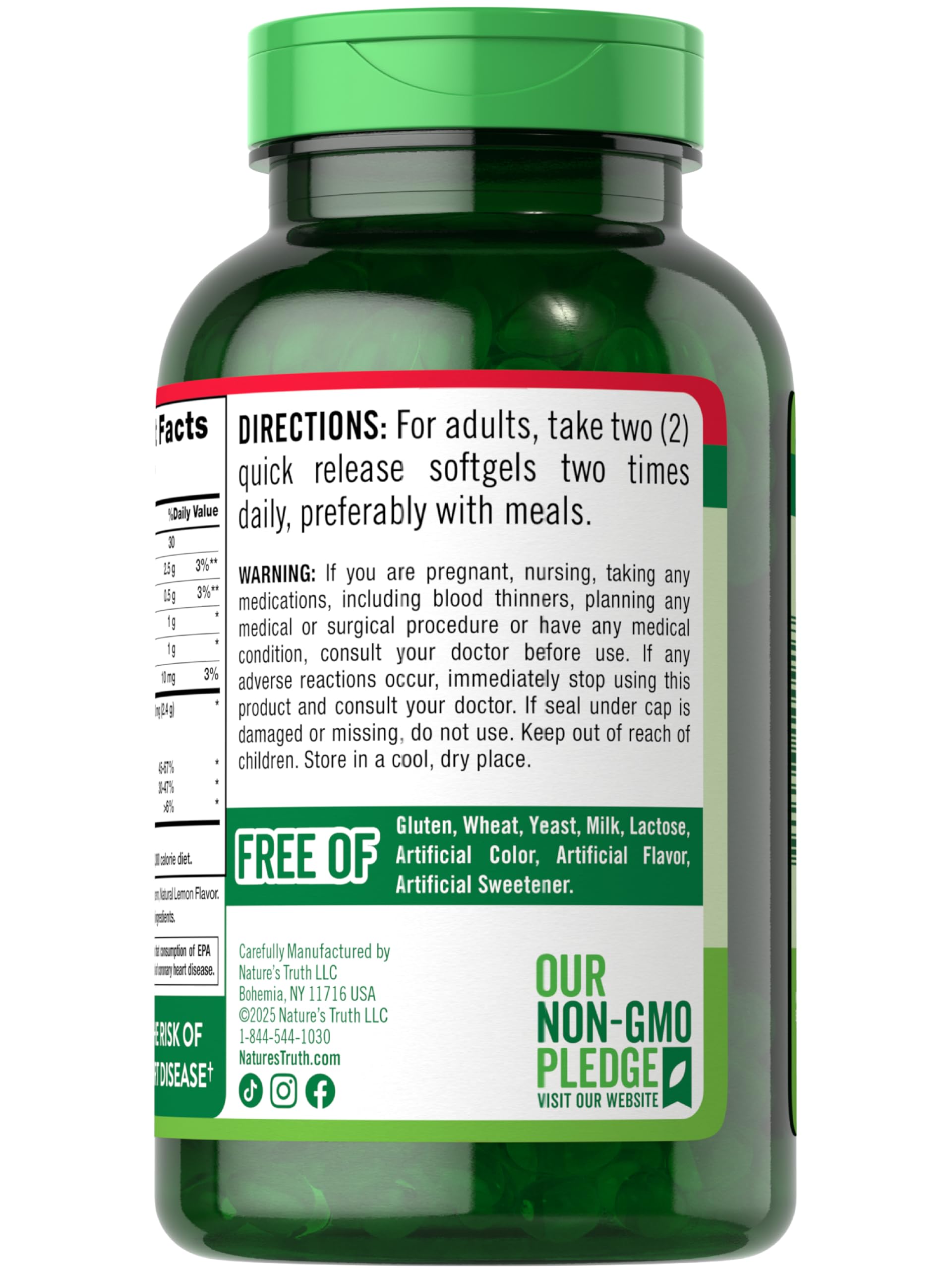 Nature's Truth - Formule sans gluten et sans OGM, confiance assurée