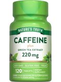 Nature's Truth gélules caféine 220 mg en bouteille, énergie potentielle.