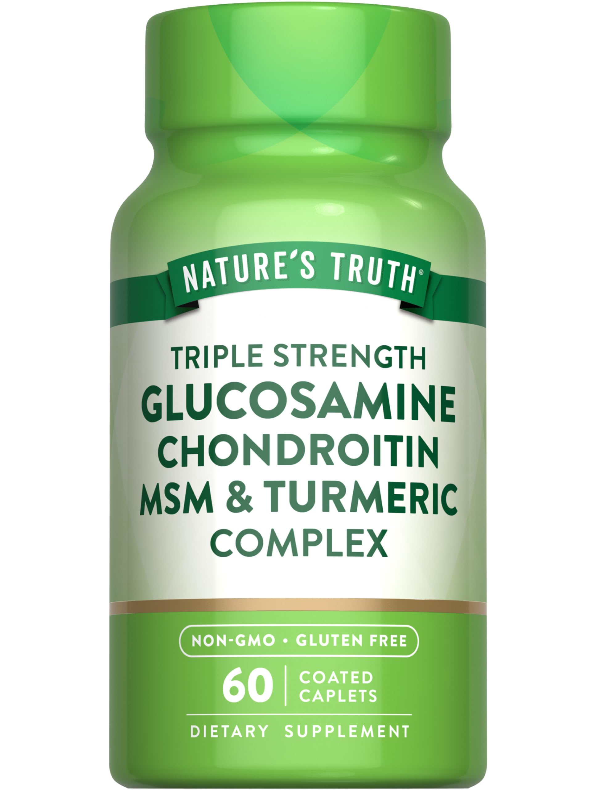 Nature's Truth – flacon du complexe glucosamine/chondroïtine/msm pour l'utilisation quotidienne.