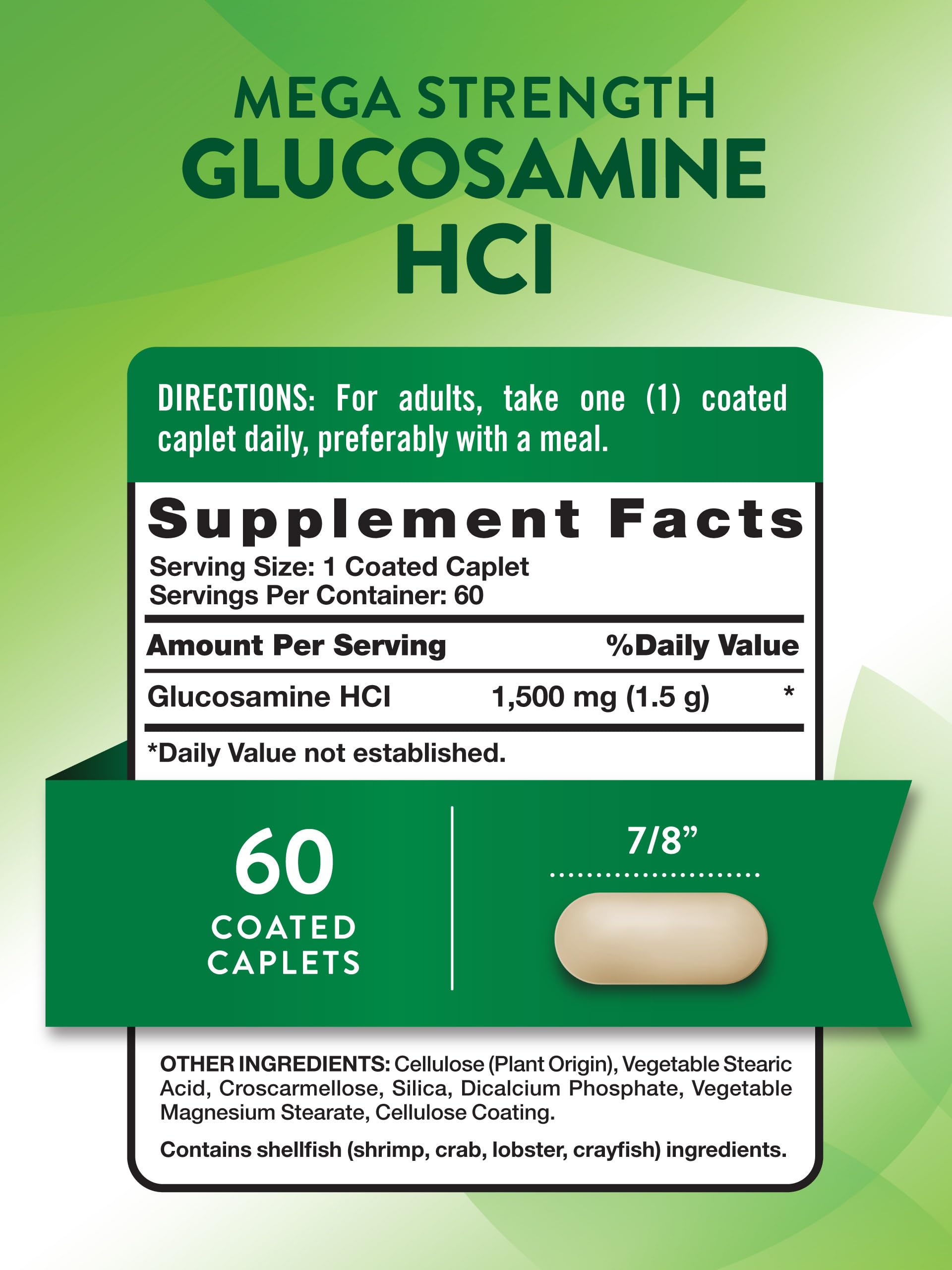Nature's Truth Glucosamine HCI 1500 mg — caplets: dose unique pour simplifier votre routine