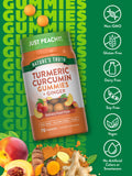 Gommes curcuma extrait 450 mg, texture douce et naturelle