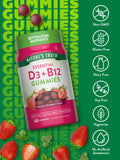 Gommes Nature's Truth sans gluten D3/B12 adaptées à certains régimes