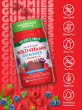 Gommes rouges Nature's Truth en gros plan, texture agréable pour les enfants.
