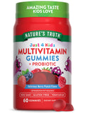Nature's Truth gommes multivitamines enfants saveur baies, bouteille pour apport quotidien.