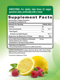 Nature's Truth Gommes Saveur citron-framboise, texture agréable et goût fruité.