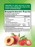 Gommes saveur pêche-fraise Nature's Truth, idéale pour une routine minérale vegan.