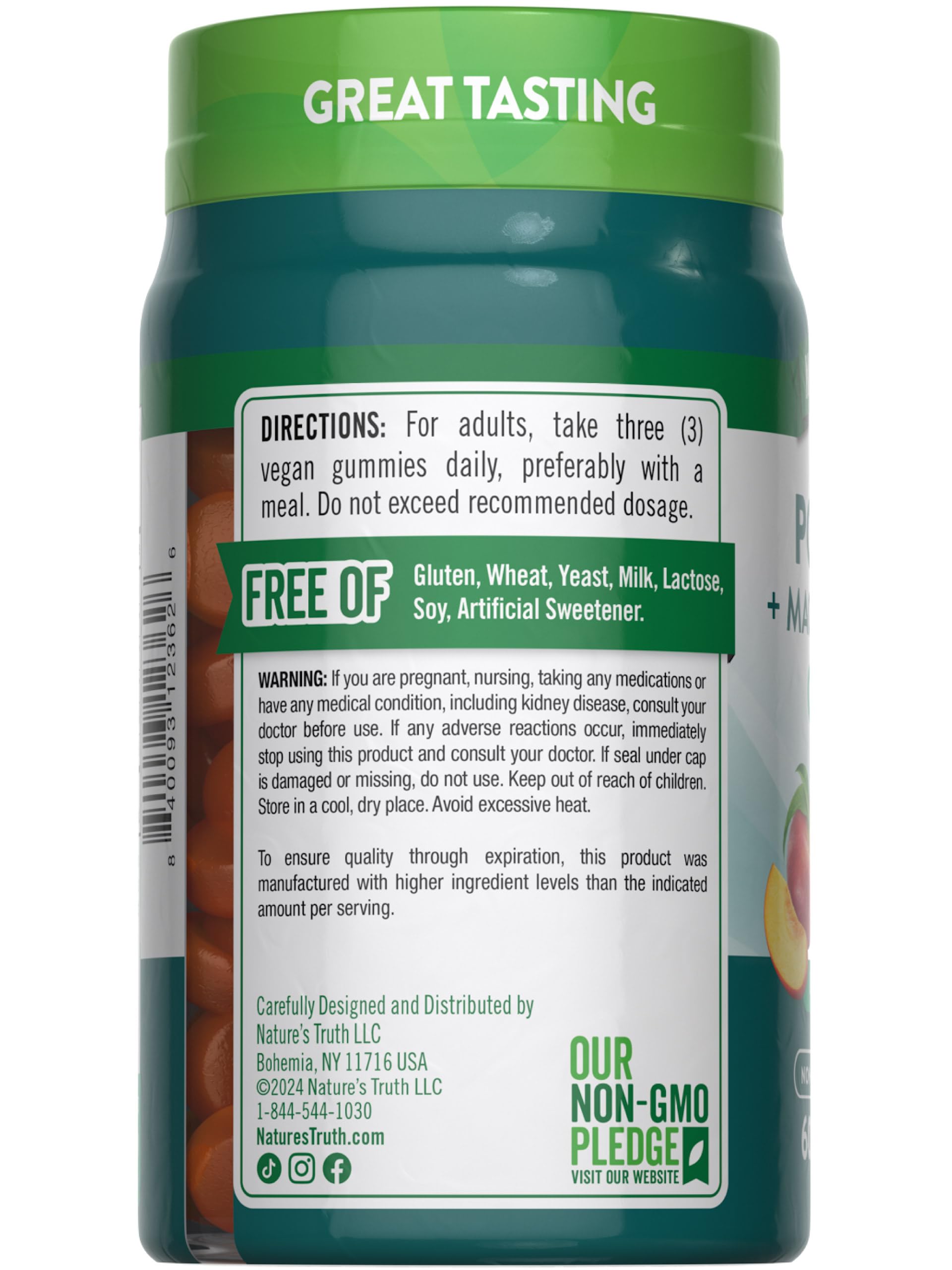 Gommes Nature's Truth pour une routine quotidienne pratique.