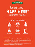 Nature's Truth Happiness melange-cedre-citrus – ambiance rafraîchissante idéale pour détente et énergie.