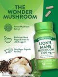 Produit Nature's Truth Lions Mane sans gluten et sans allergènes majeurs.