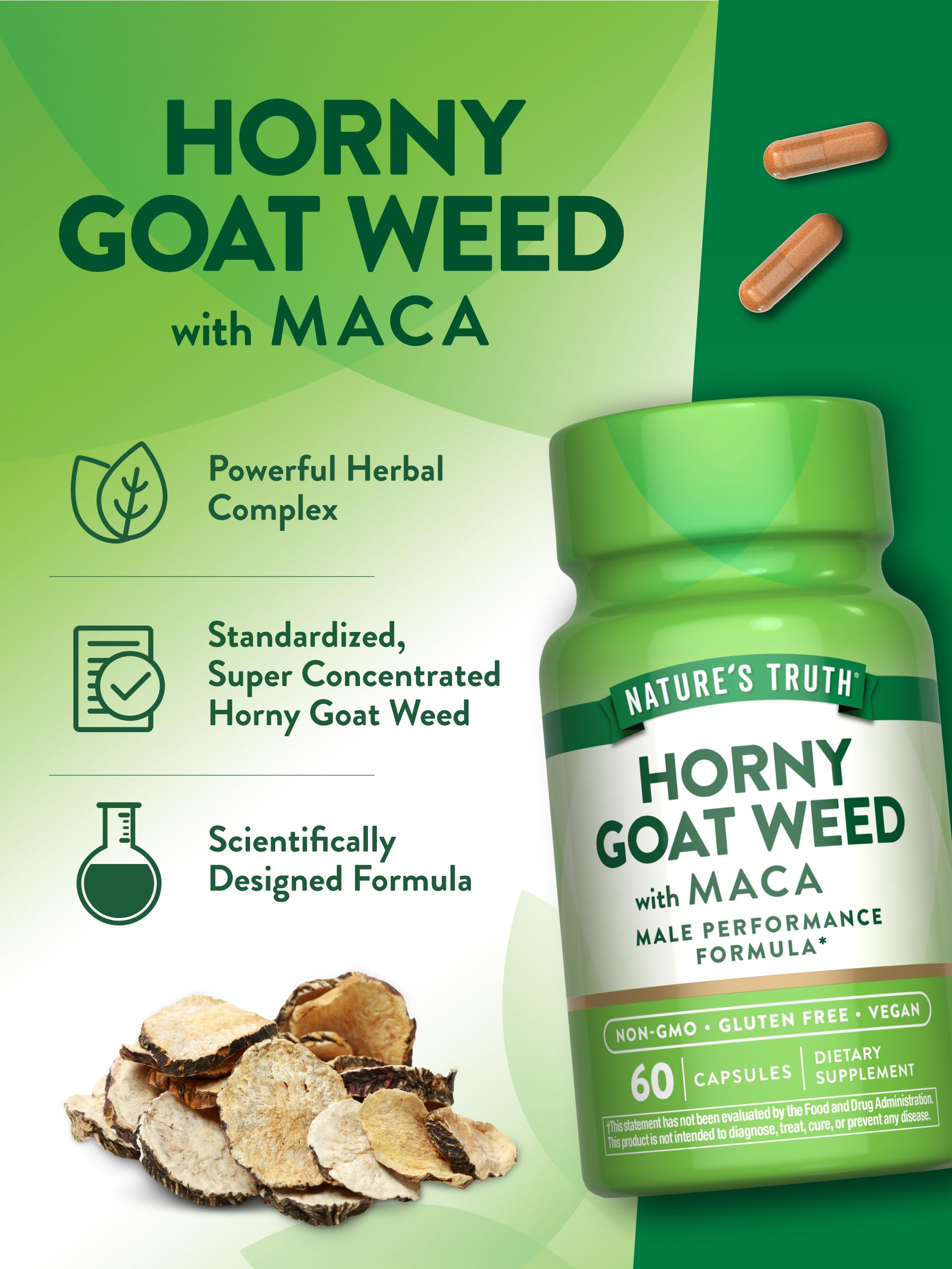 Nature's Truth Maca-Tribulus: gélules réunissant des extraits complémentaires.