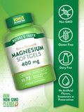 Flacon Nature's Truth Magnésium 400 mg et gélules à haute teneur