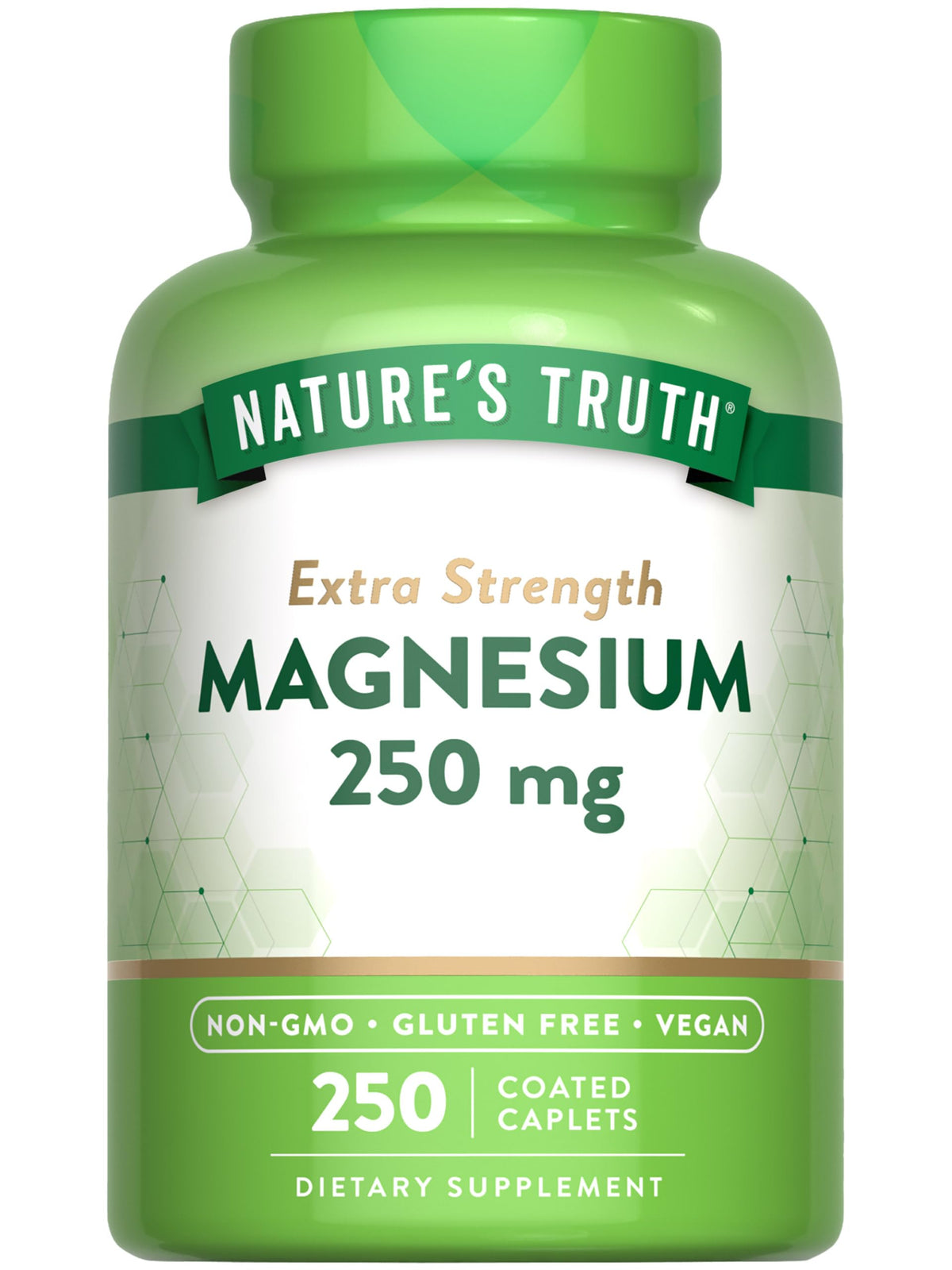 Nature's Truth magnésium gélules dans bouteille, prise quotidienne pratique
