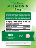 Nature's Truth mélatonine, boîte 180 comprimés, format économique pour le sommeil nocturne.