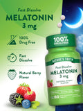 Sans gluten et sans lactose, Nature's Truth mélatonine adaptée à divers régimes.