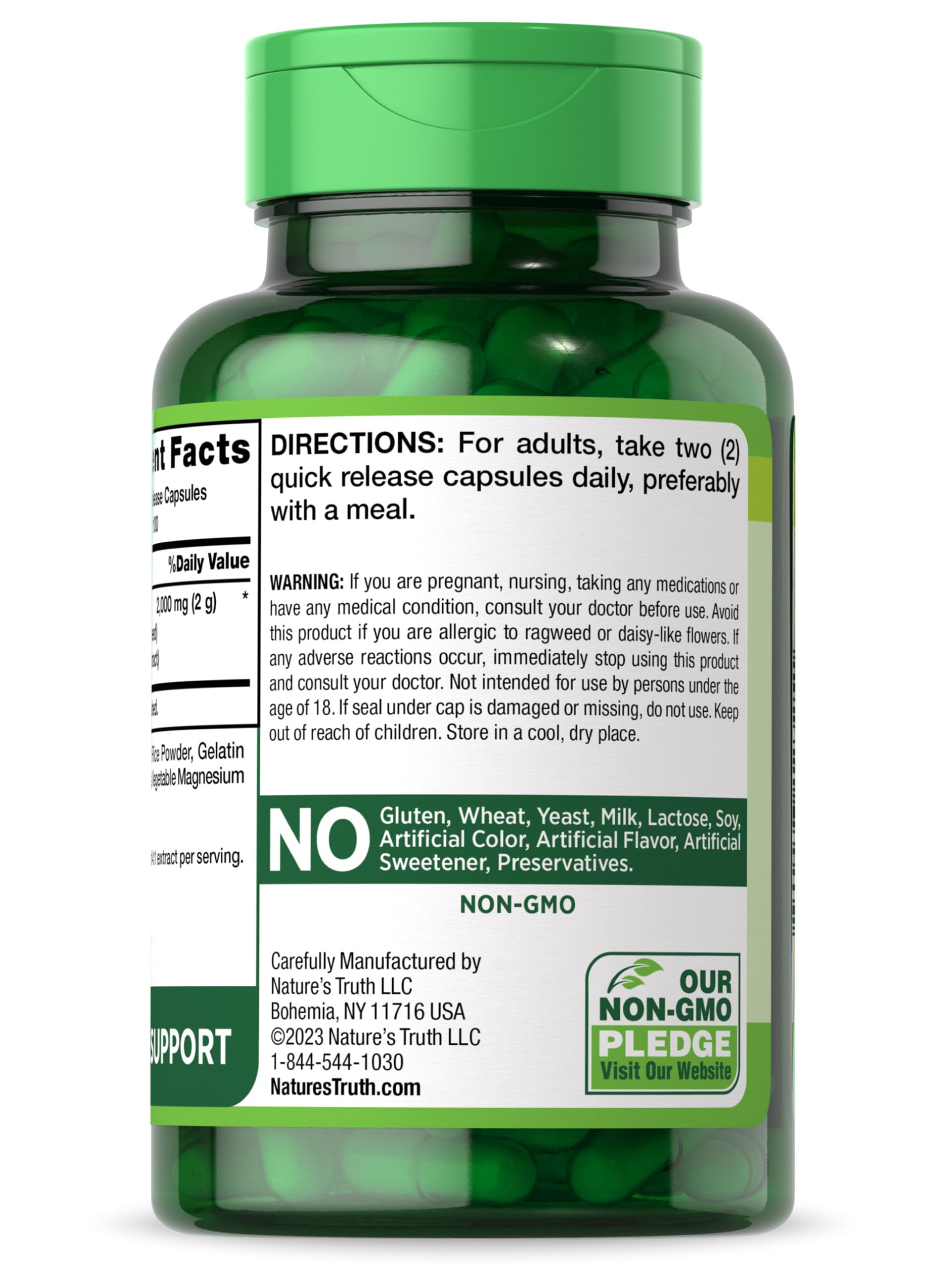 Nature's Truth Milk Thistle: routine quotidienne facilitée par capsules faciles à avaler
