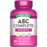 Nature's Truth multivitamine pour femmes au fer, boîte de 100 pilules pour usage quotidien.