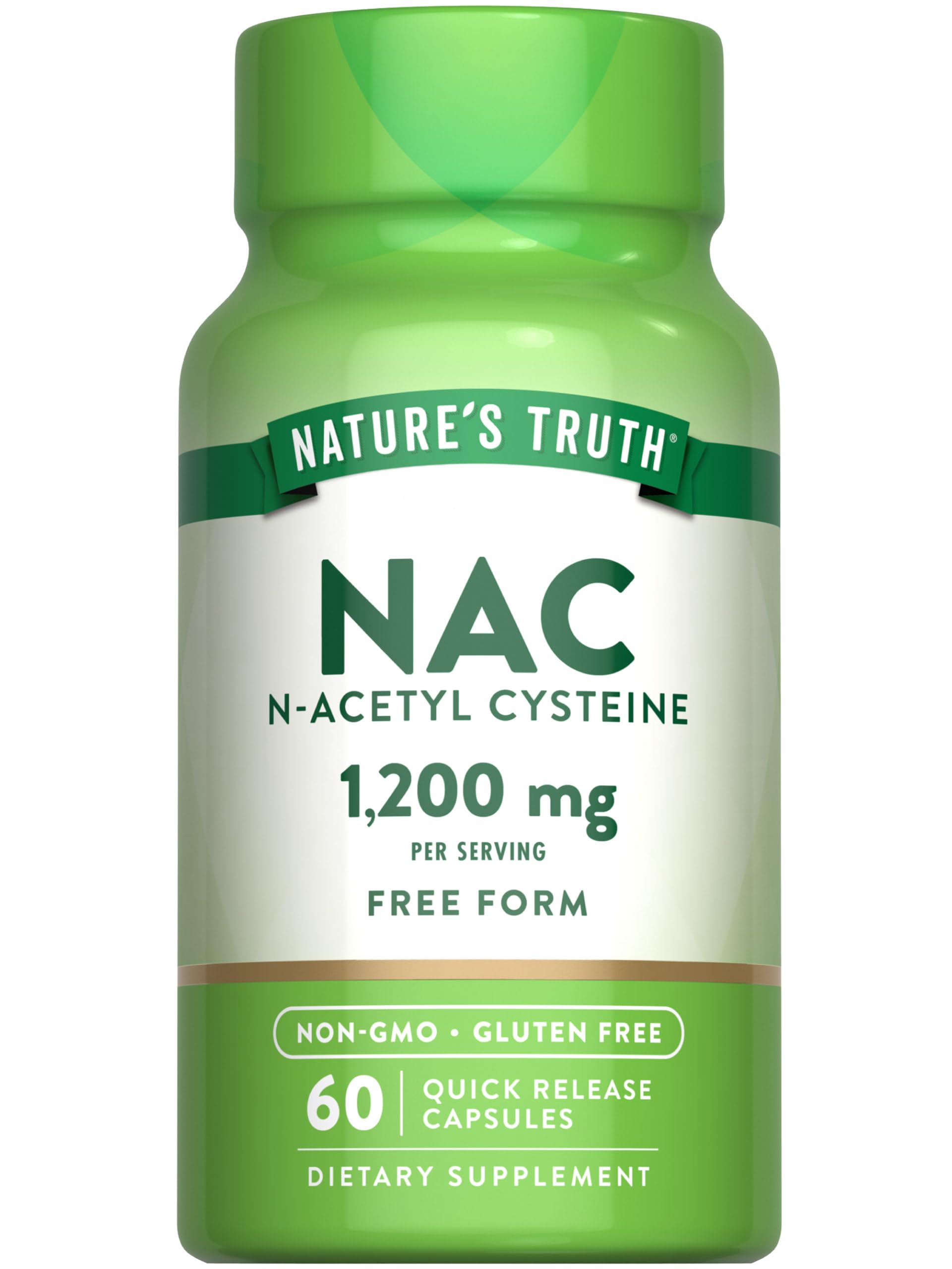 Nature's Truth NAC – bouteille principale, prise quotidienne pratique et fiable.
