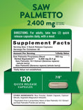 Nature's Truth Extrait palmier nain – gélules pratiques pour routine sans gluten.
