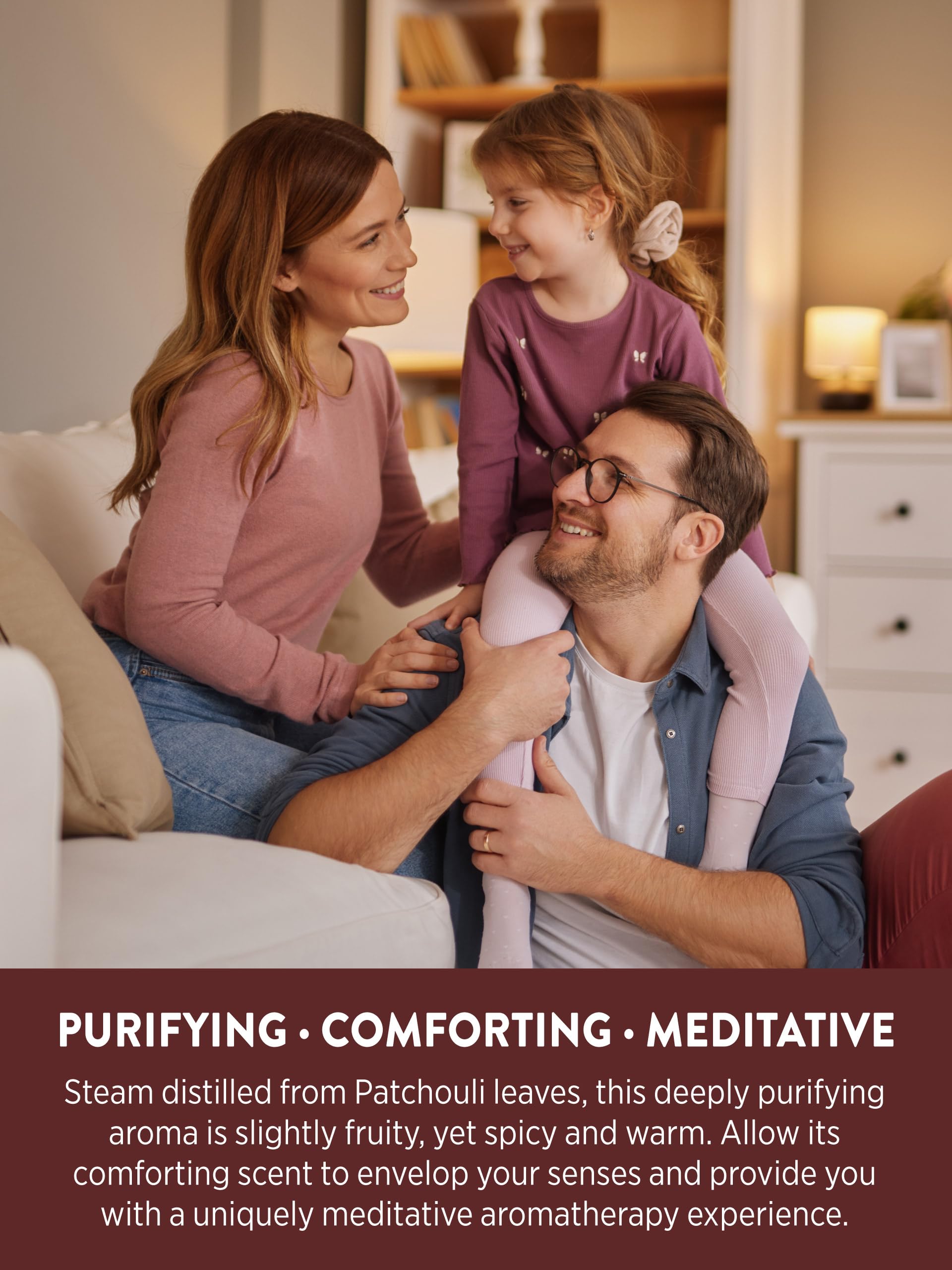 Nature's Truth Patchouli huile essentielle - pratique pendant le yoga pour une atmosphère calme.