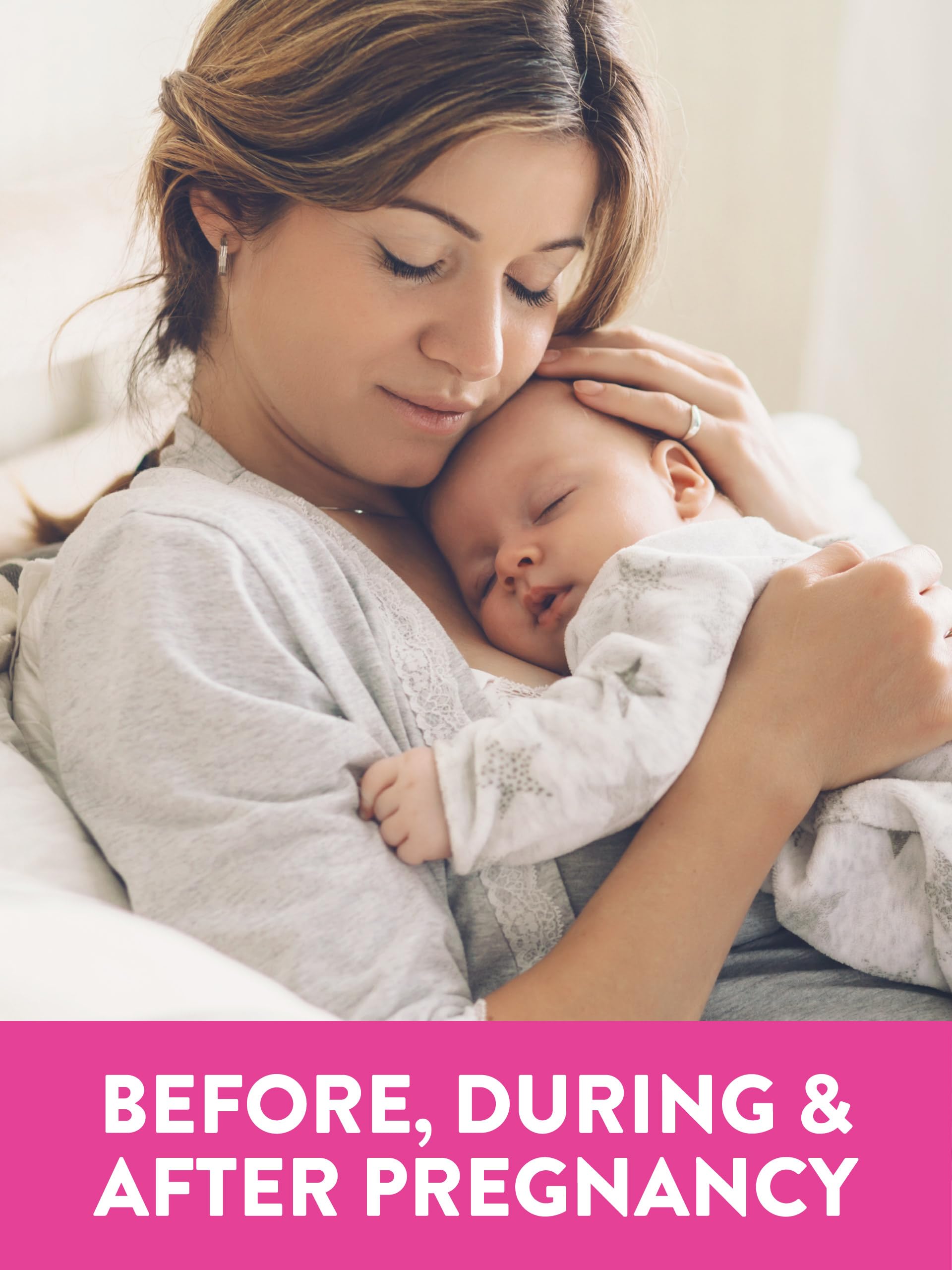 Nature's Truth Prenatal Vitamins — étiquette indiquant sans gluten et sans OGM.