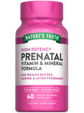 Nature's Truth Prenatal Vitamins — bouteille et étiquette, pratique pour votre routine grossesse.