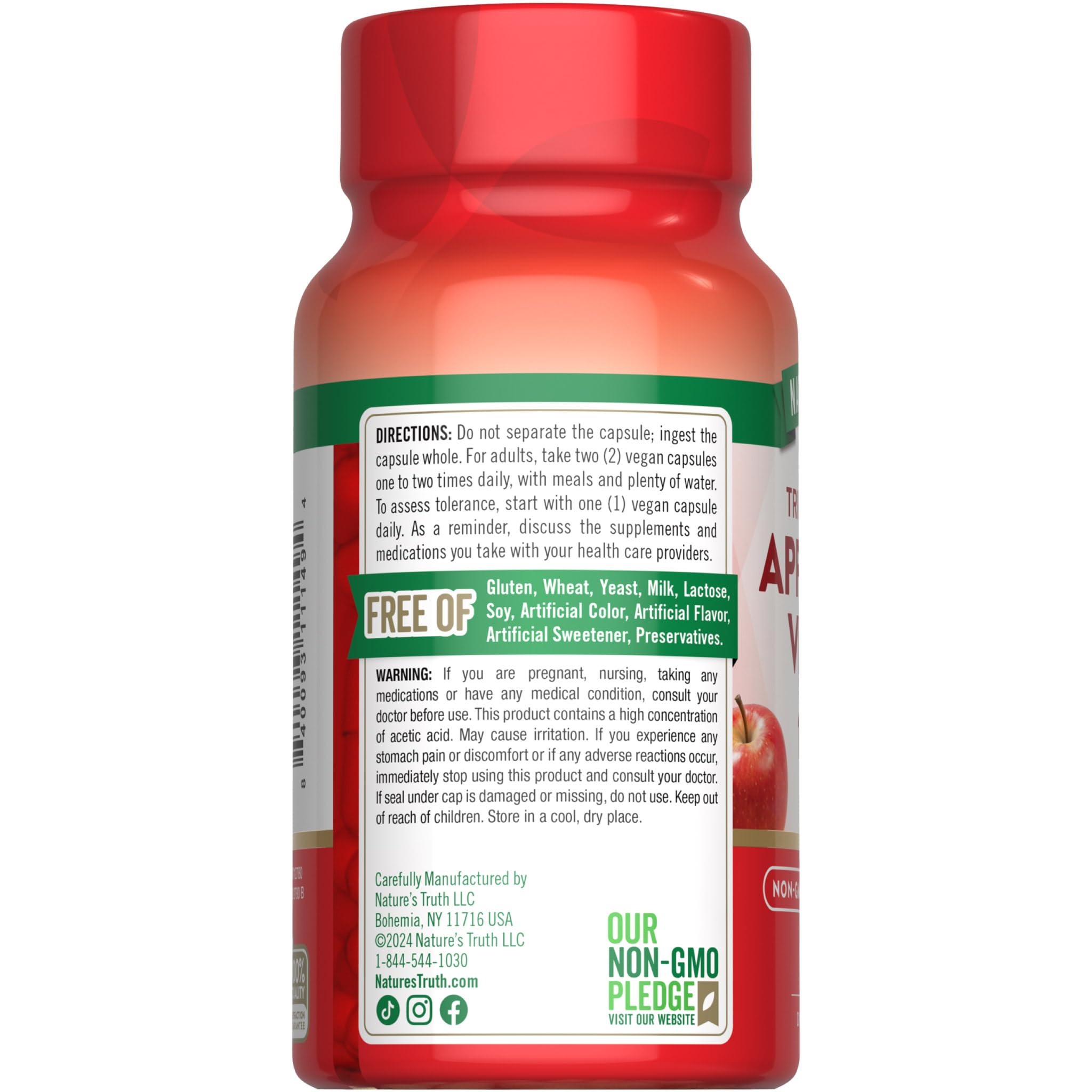 Nature's Truth, prise quotidienne facilitée par capsules végétales pratiques.