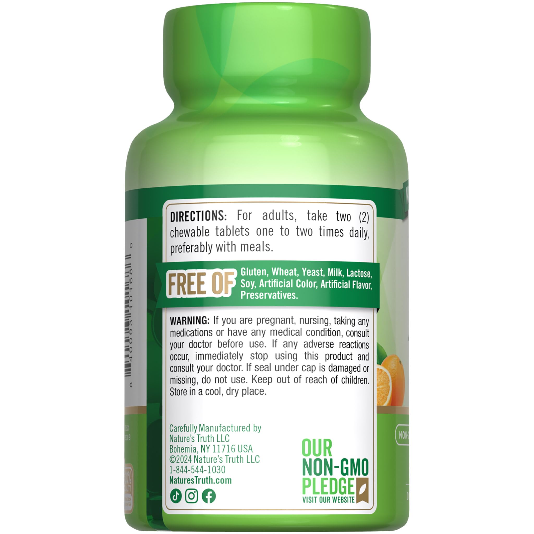 Nature's Truth quality vitamin C innovation focus image.