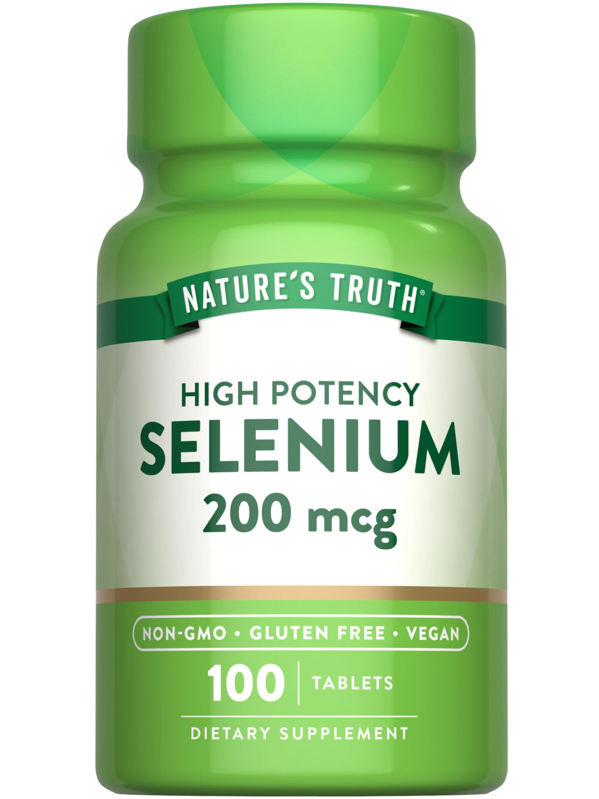Nature's Truth Selenium 200 mcg – bouteille pour un apport quotidien fiable.