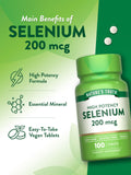 Label sans OGM sur le packaging Nature's Truth Sélénium.