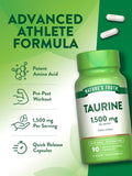 Nature's Truth Taurine: emballage soigné et informations nutritionnelles accessibles.