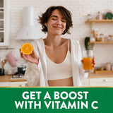 Vegan, gluten-free Nature's Truth vitamin C with rose hips tablet.