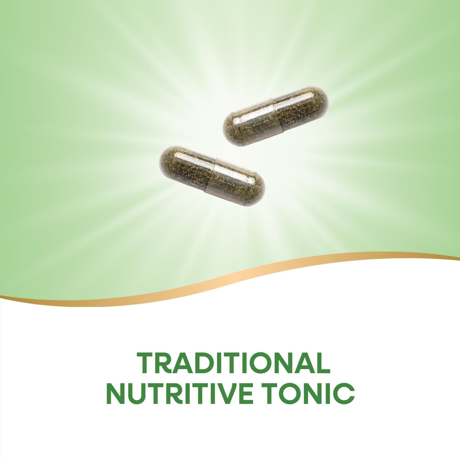 Étiquette Nature's Way Alfa-Max indiquant vegan et sans allergènes.