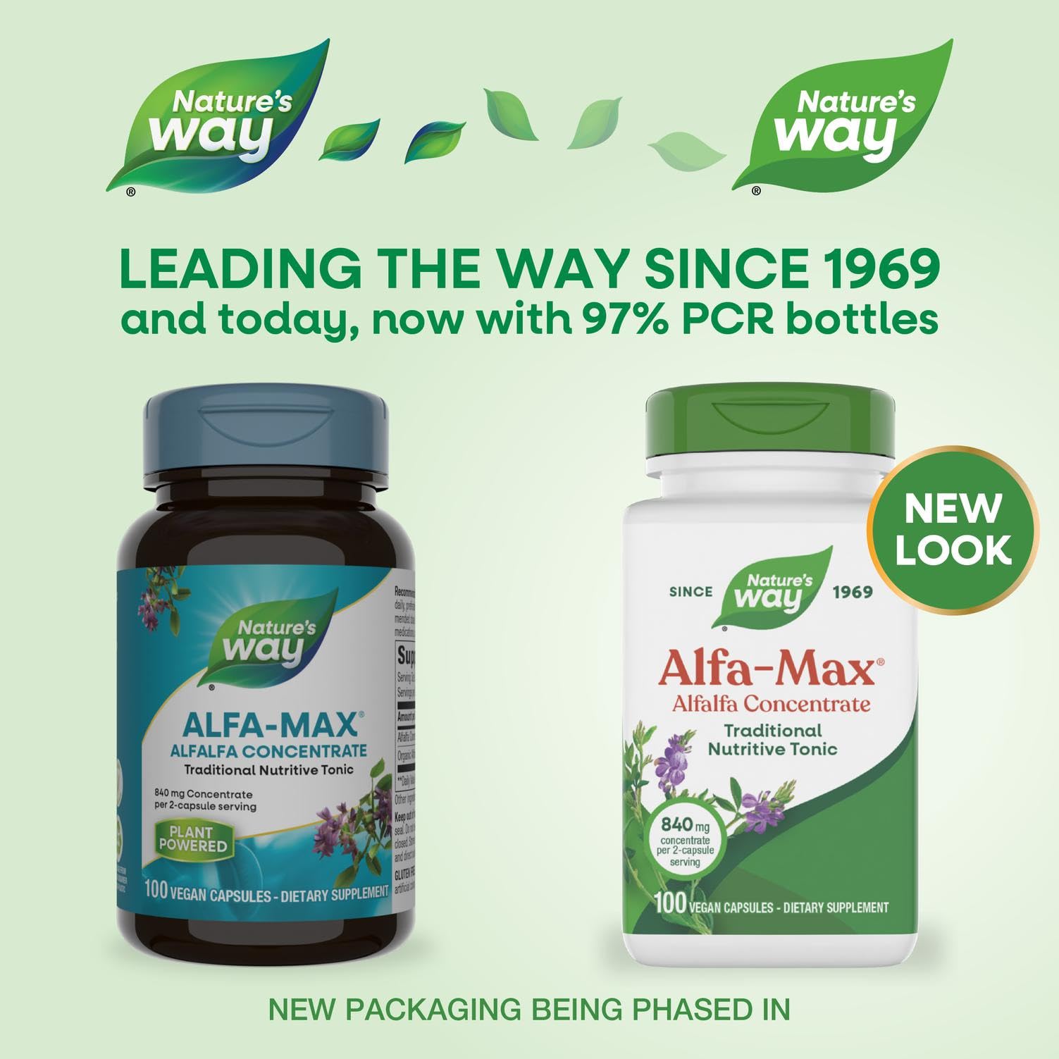 Gélules véganes Nature's Way Alfa-Max sans gluten pour votre routine.
