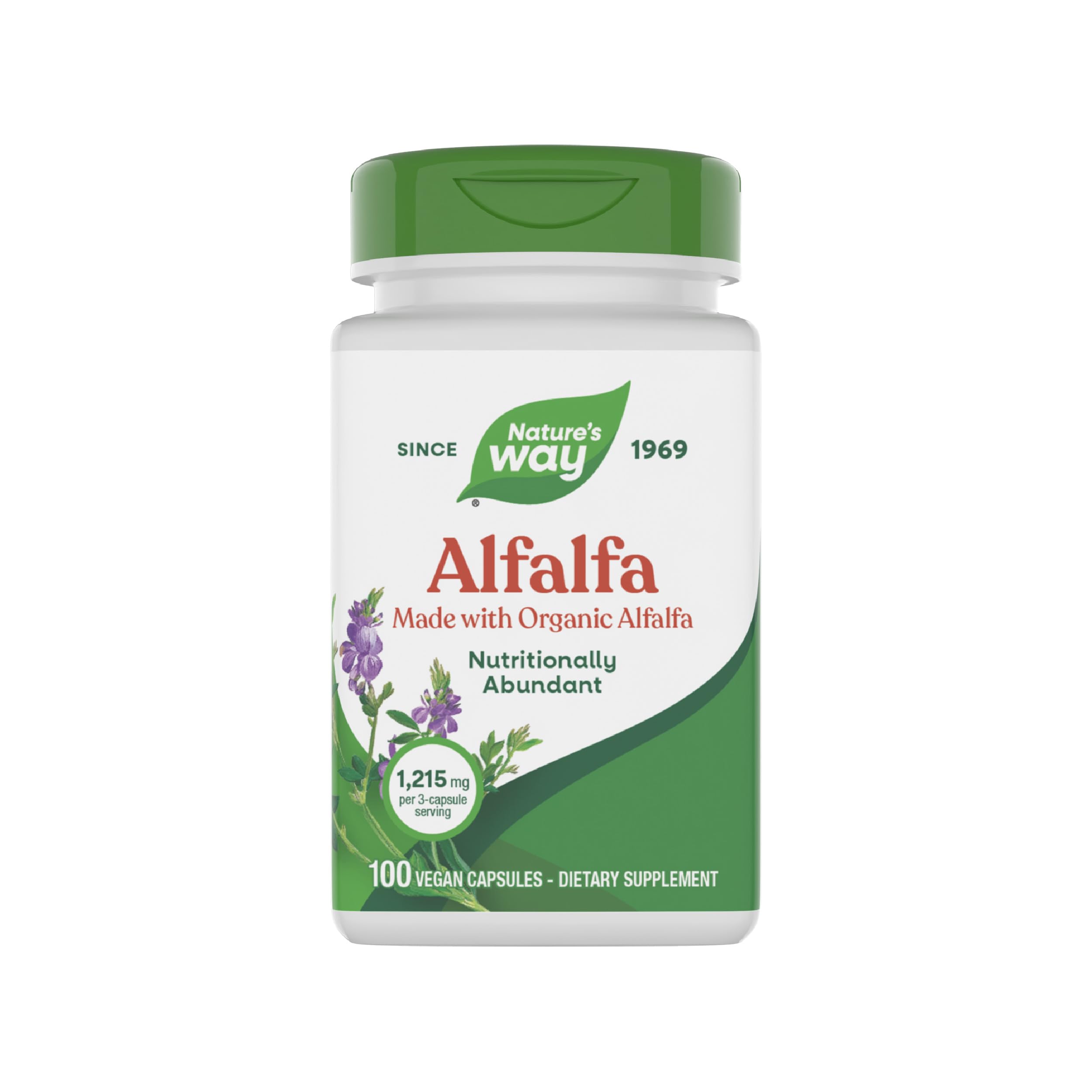 Nature's Way Alfalfa – bouteille pour une prise pratique au quotidien.