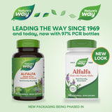 Nature's Way Alfalfa – étiquette bio, source naturelle et traçable.